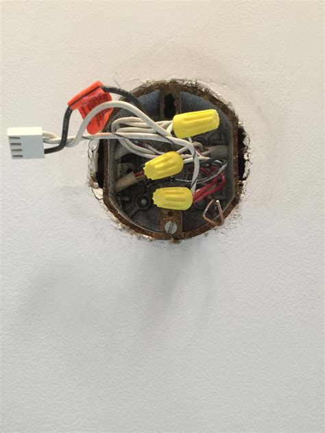 can't get plastic junction box out of ceiling|plastic junction ceiling repair.